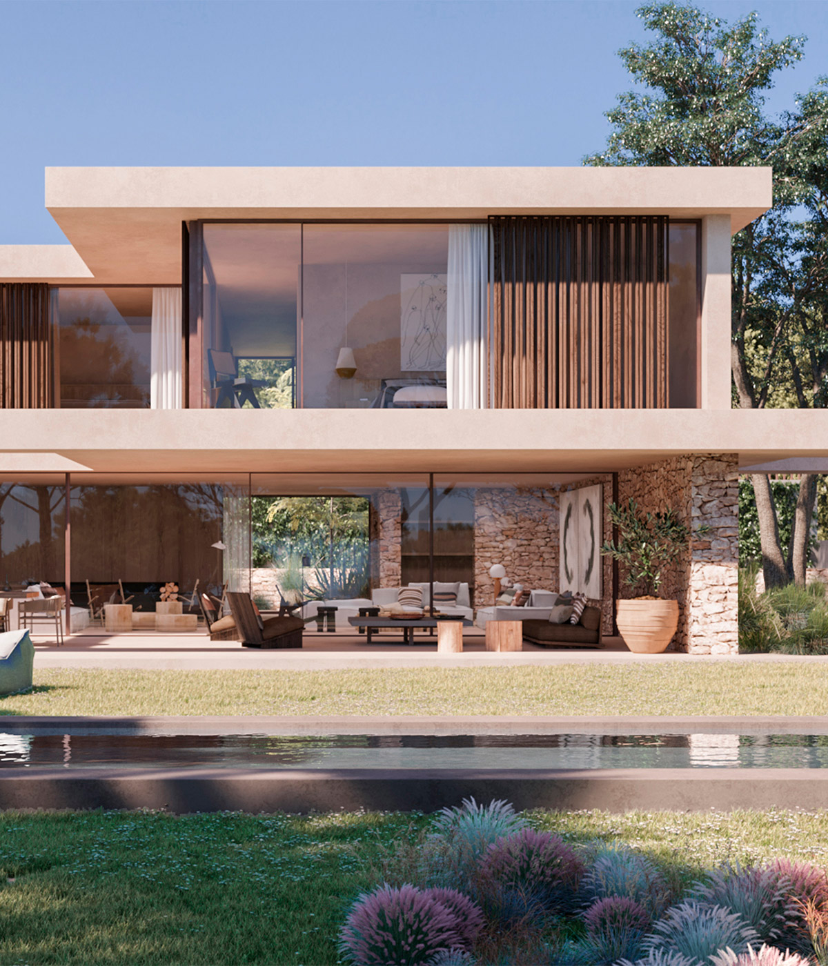 Luv studio luxury architects barcelona ghouse house header mobile - LUV Studio - Architecture & Design - Barcelona