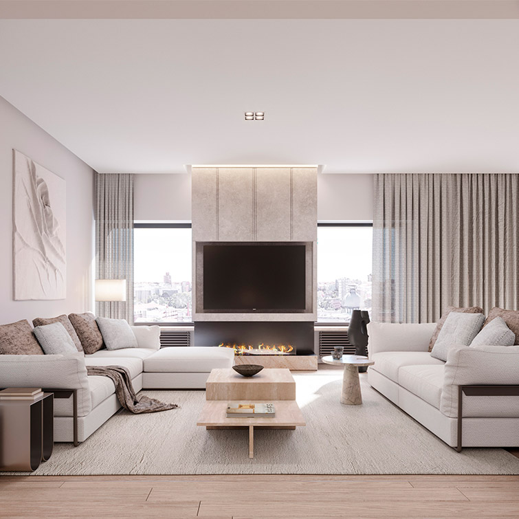 Luv studio luxury architects madrid almagro apartment SQR  - Zurbano Apartment 