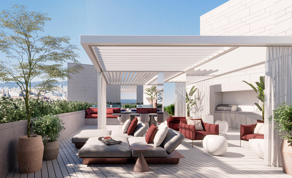 luv studio luxury architects barcelona dr aiguader penthouse SQR 01 - Dr Aiguader Penthouse