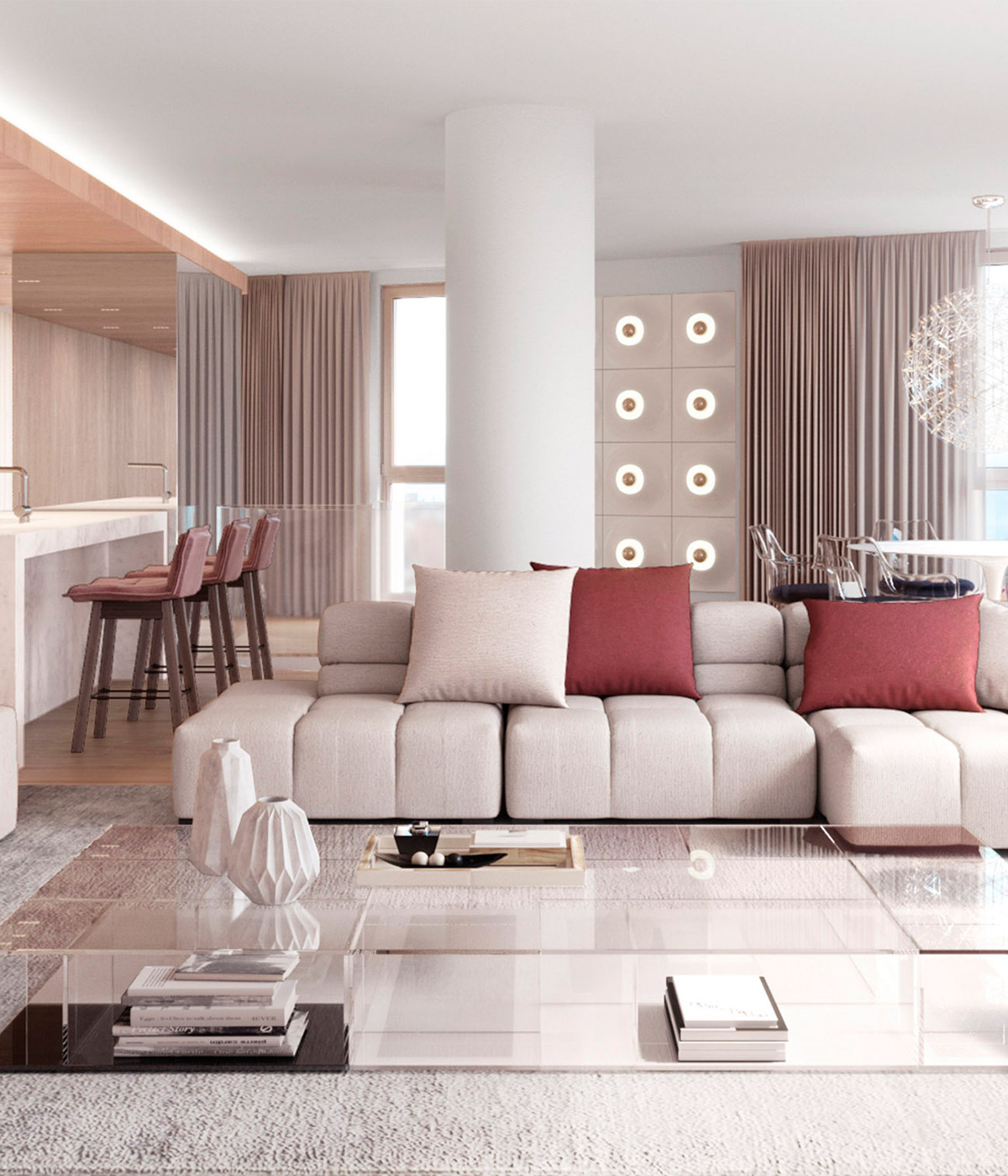 luv studio luxury architects barcelona dr aiguader penthouse mobile header - Dr Aiguader House