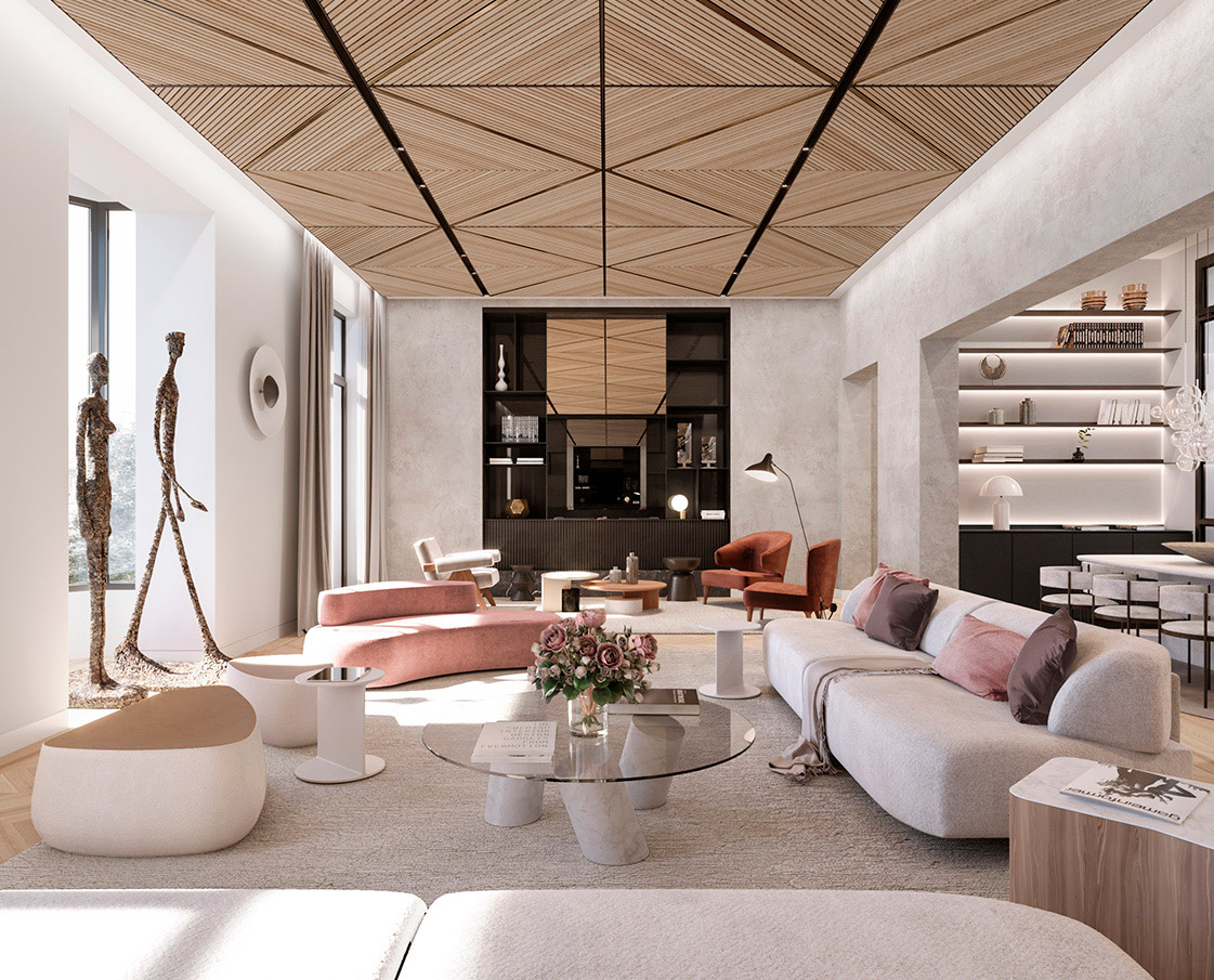 luv studio luxury architects barcelona paseo de gracia 1st apartment SQR 02 - PG de Gràcia 