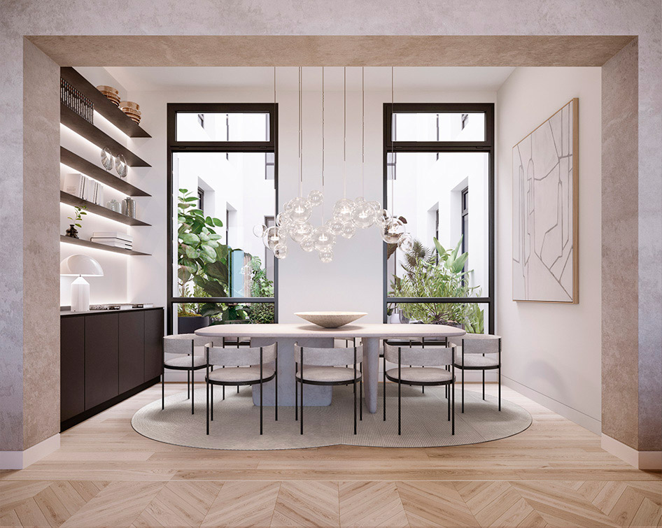 luv studio luxury architects barcelona paseo de gracia 1st apartment SQR 04 - LUV Studio - Architecture et design - Barcelone