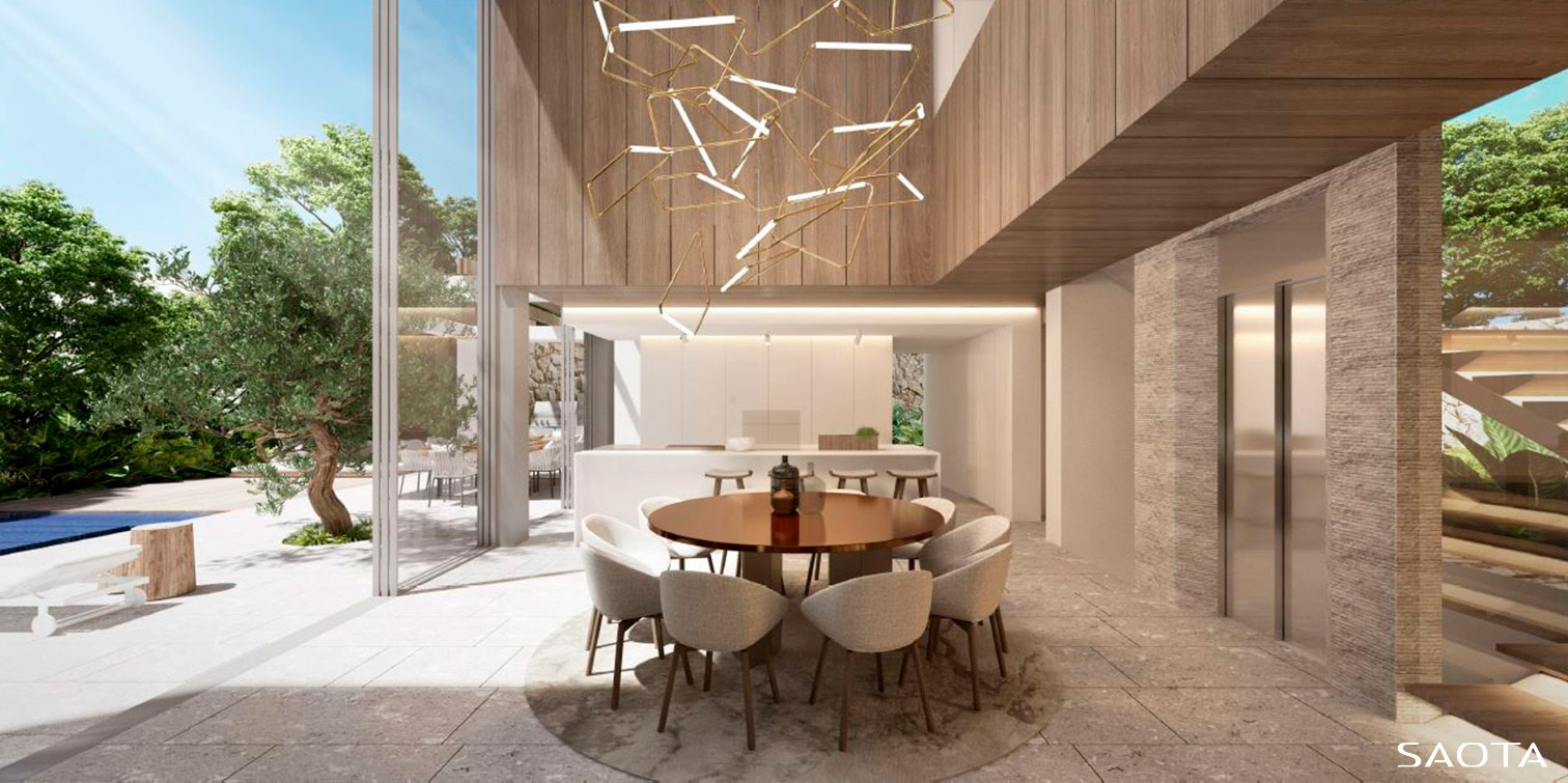 luv studio luxury architects barcelona pedralbes house SQR 02 - Pedralbes House