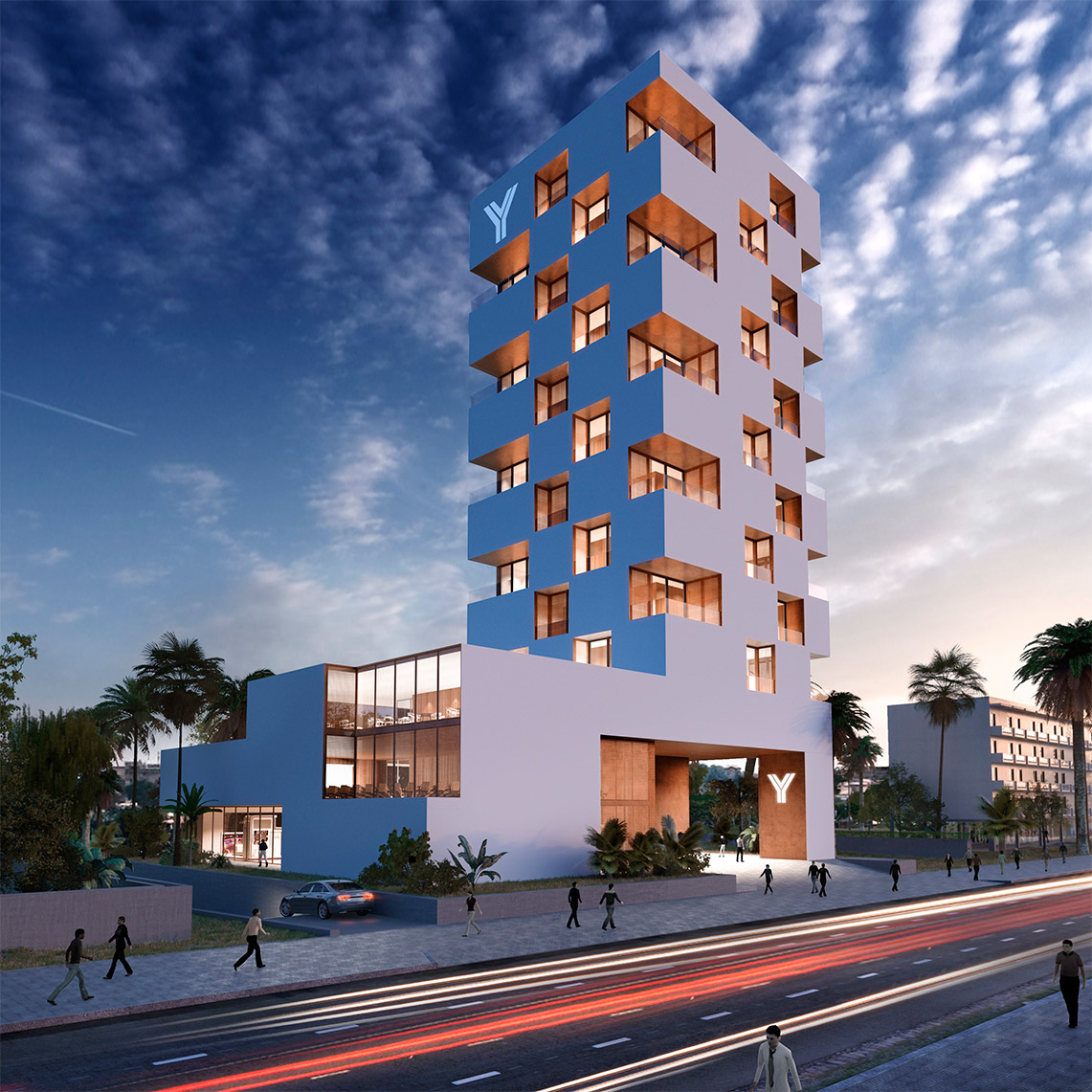 luv studio luxury architects cameroon yaounde tower hotel building SQR 01 - Yaounde Tower Hotel