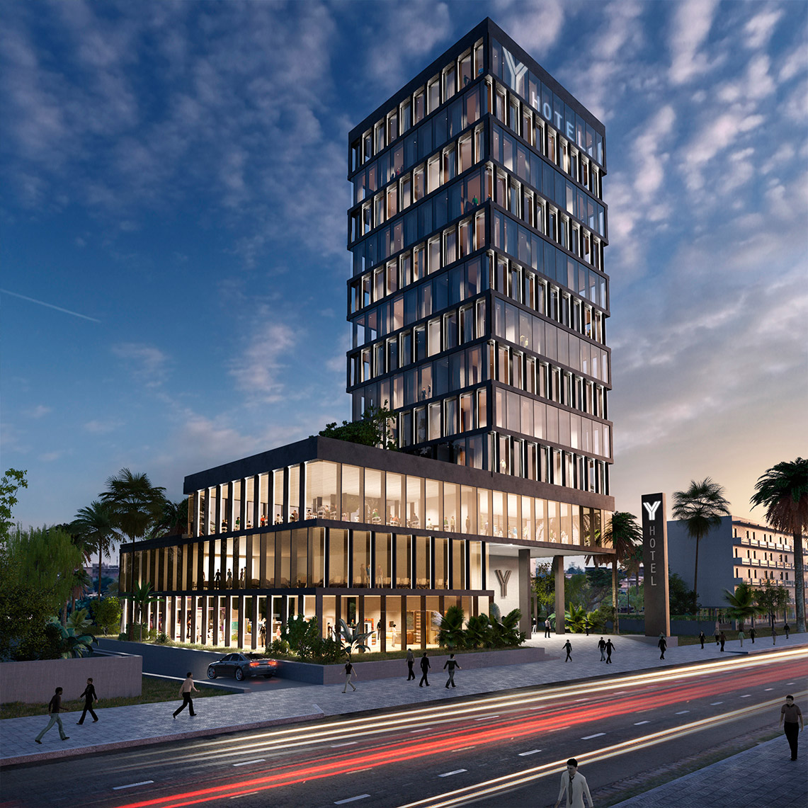 luv studio luxury architects cameroon yaounde y tower hotel building SQR 02 - LUV Studio - Arquitectura y diseño - Barcelona
