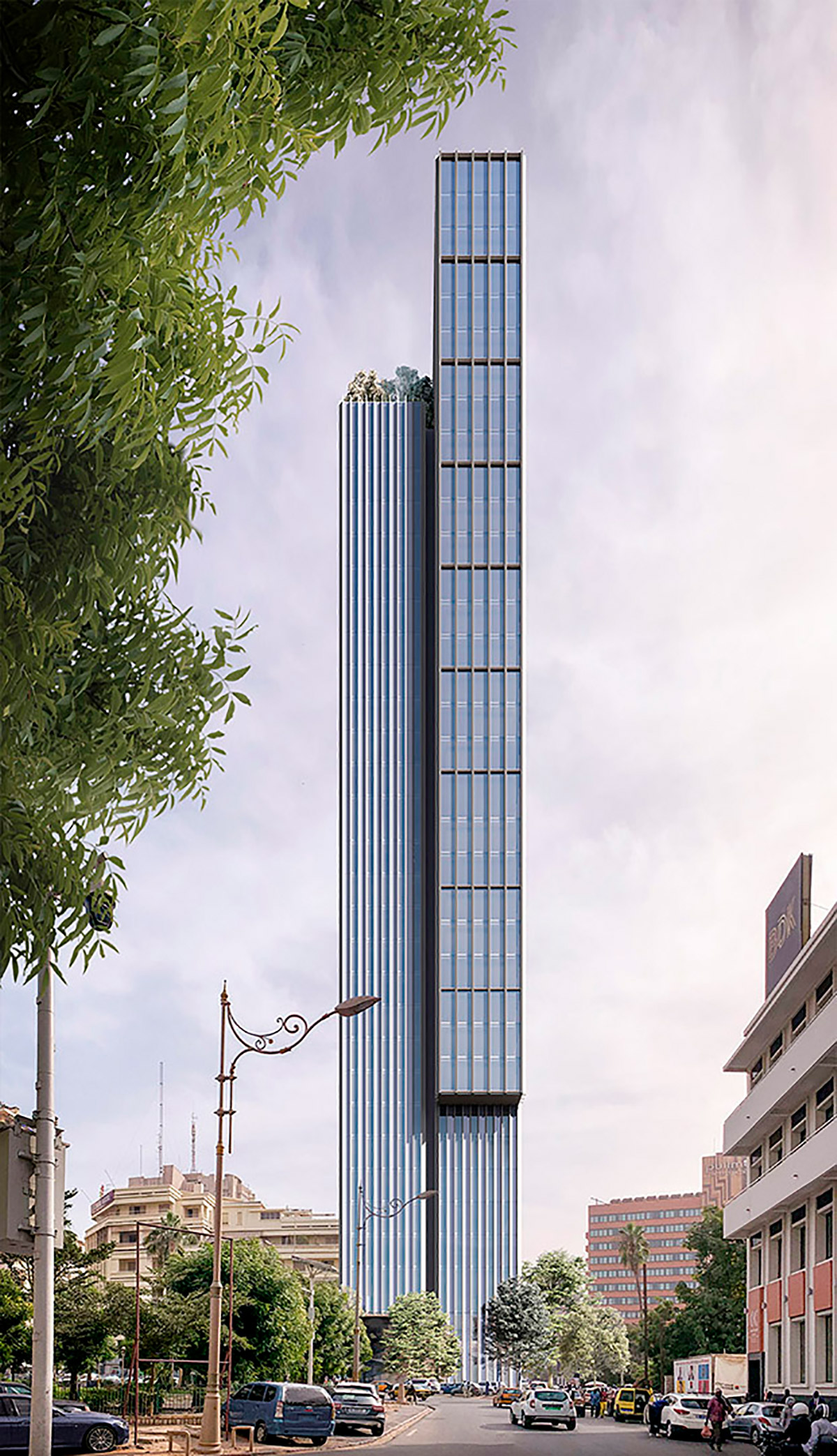 luv studio luxury architects dakkar the one tower building TH - Energy Tower