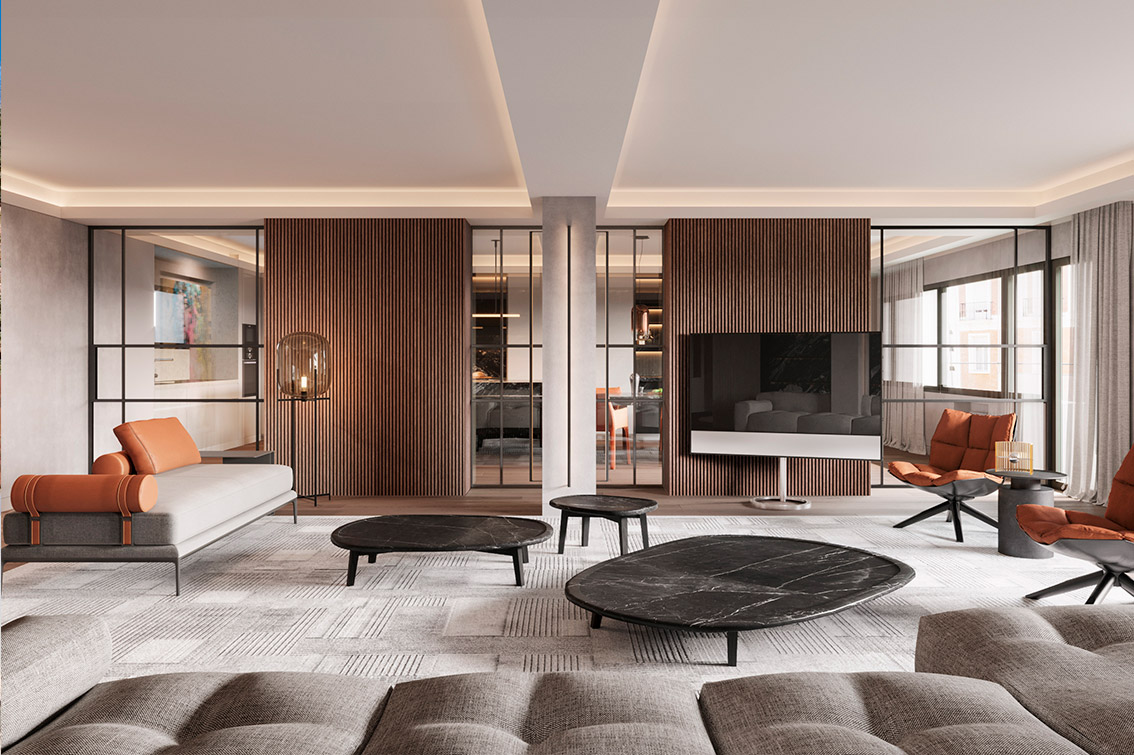 luv studio luxury architects madrid padilla apartment SLD 02 - LUV Studio - Architecture et design - Barcelone