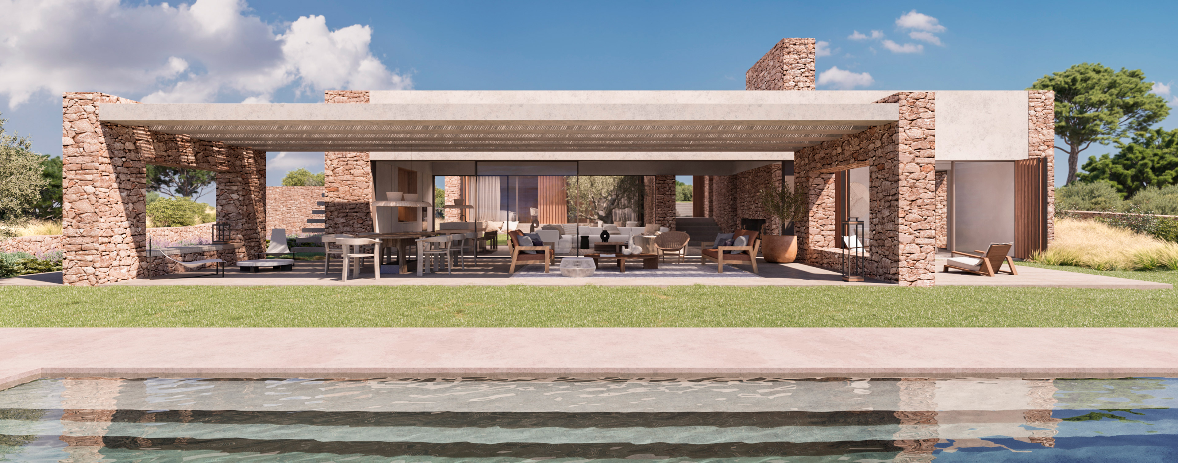 luv studio luxury architects menorca binibeca house IMG 02 - LUV Studio - Arquitectura y diseño - Barcelona