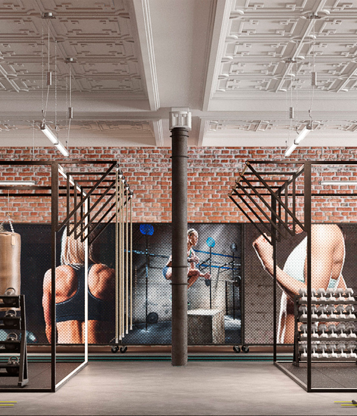 luv studio luxury architects new york fit house gym mobile header - Fit House