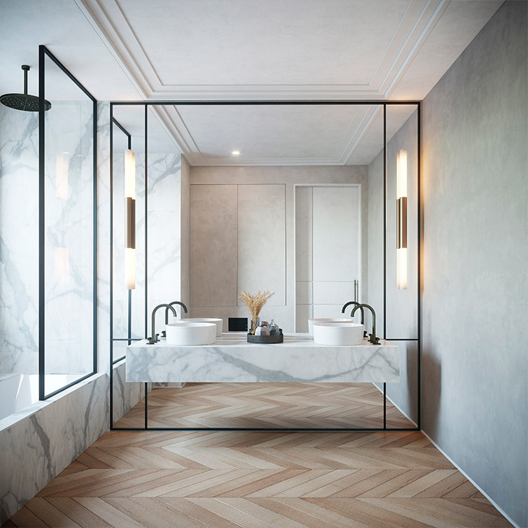 luv studio luxury architects paris rue monge apartment SLD 03 - Rue Monge Apartment 