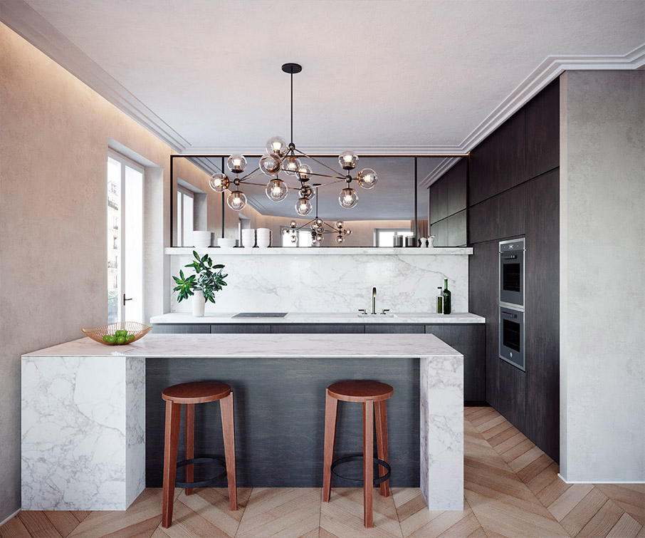 luv studio luxury architects paris rue monge apartment SLD 05 - Rue Monge Apartment 