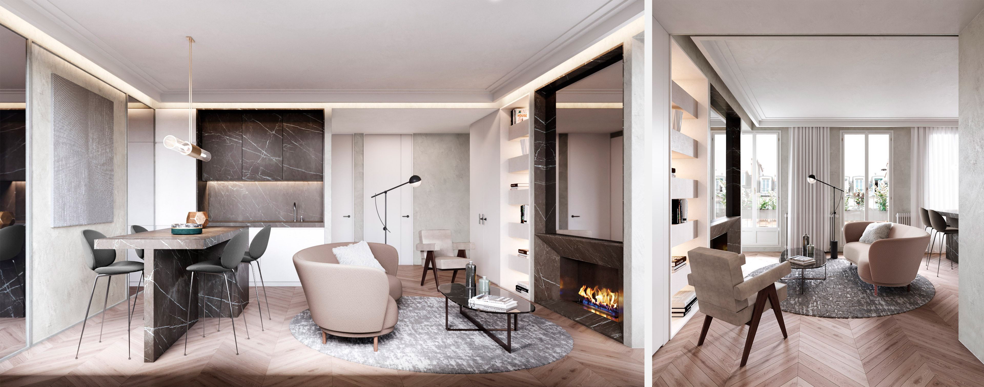 luv studio luxury architects paris rue oudinot apartment IMG 01 - Rue Oudinot Apartment