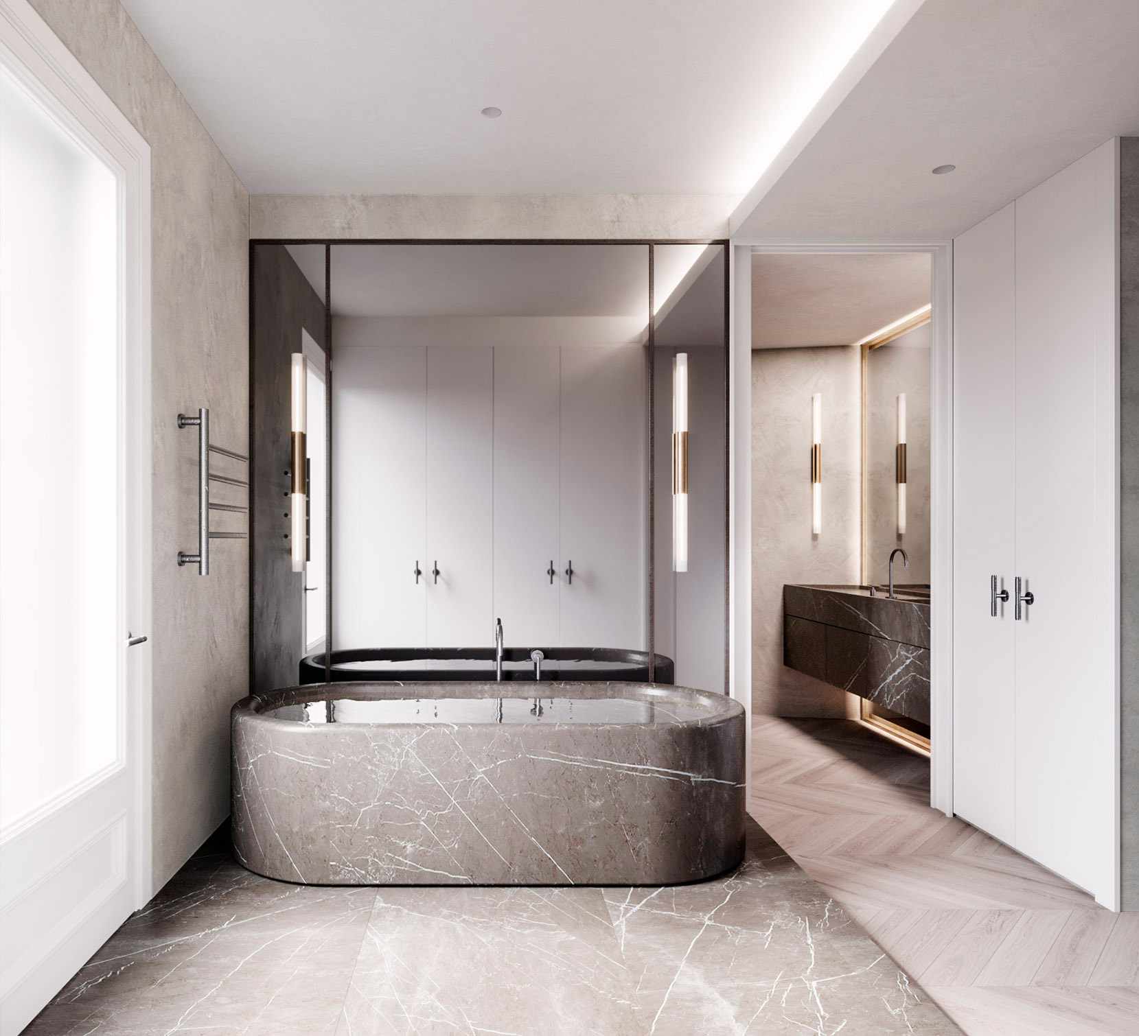 luv studio luxury architects paris rue oudinot apartment IMG 02a - LUV Studio - Architecture & Design - Barcelona