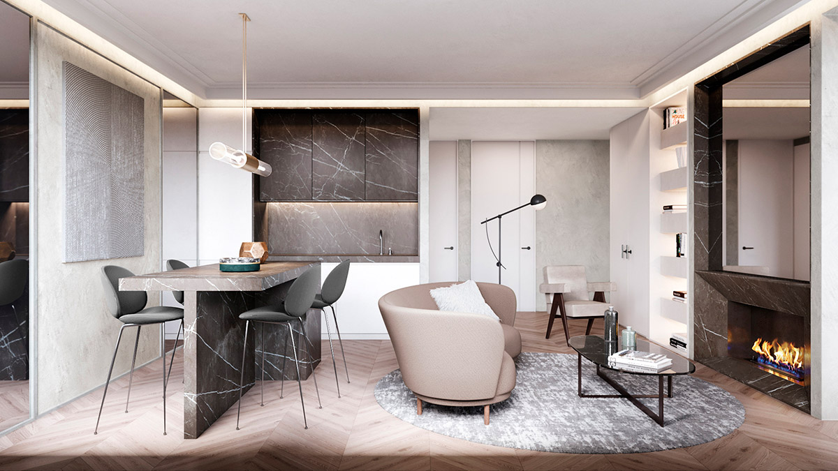 luv studio luxury architects paris rue oudinot apartment TH - LUV Studio - Architecture et design - Barcelone