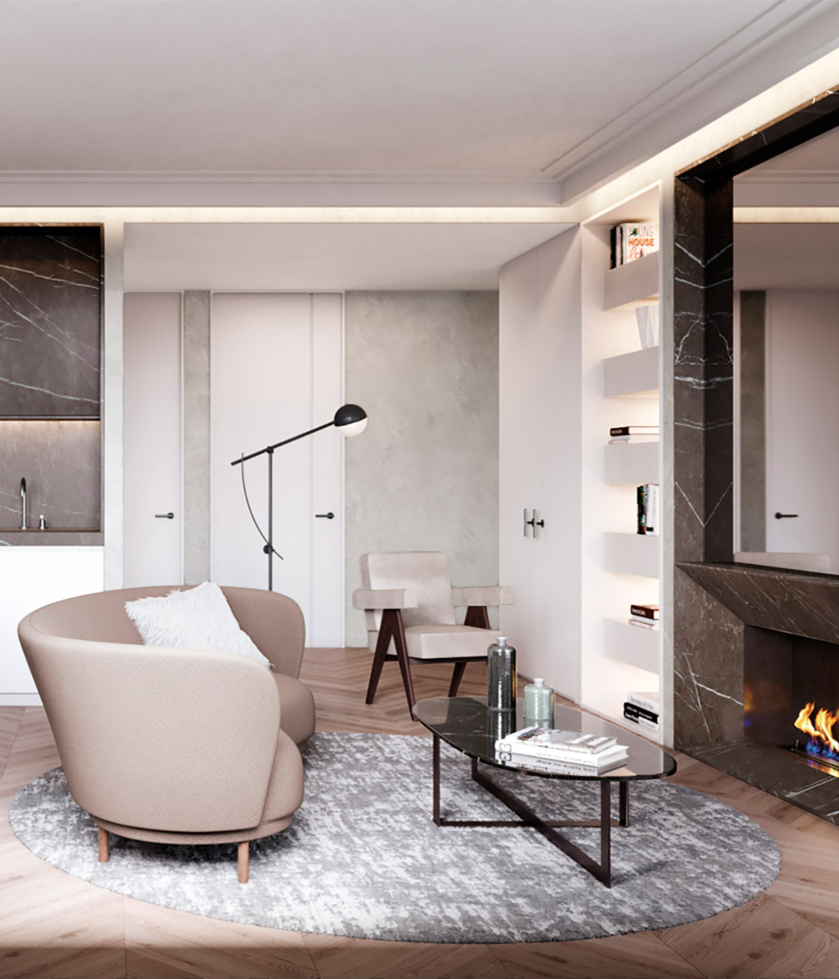 luv studio luxury architects paris rue oudinot apartment mobile header - Rue Oudinot Apartment