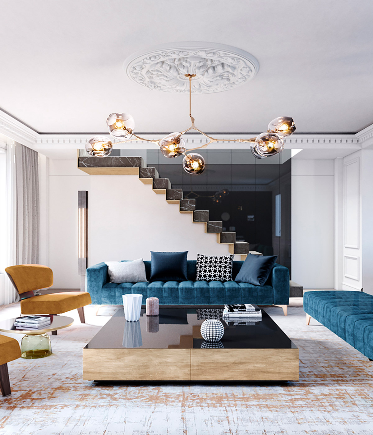 luv studio luxury architects paris saint germain penthouse apartment mobile header - St Germain Apartment 