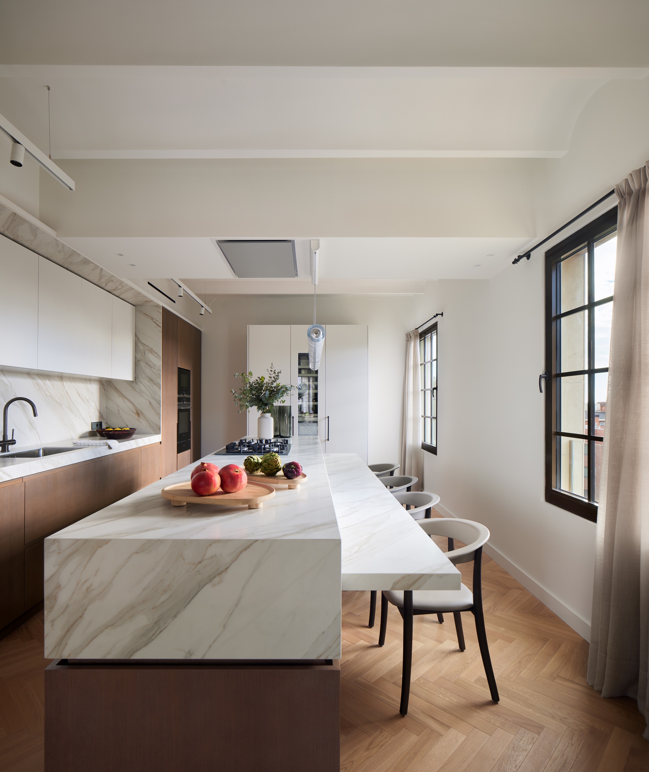 Pedralbes AV. Penthouse LUV Studio Kitchen 2 - LUV Studio - Architecture et design - Barcelone