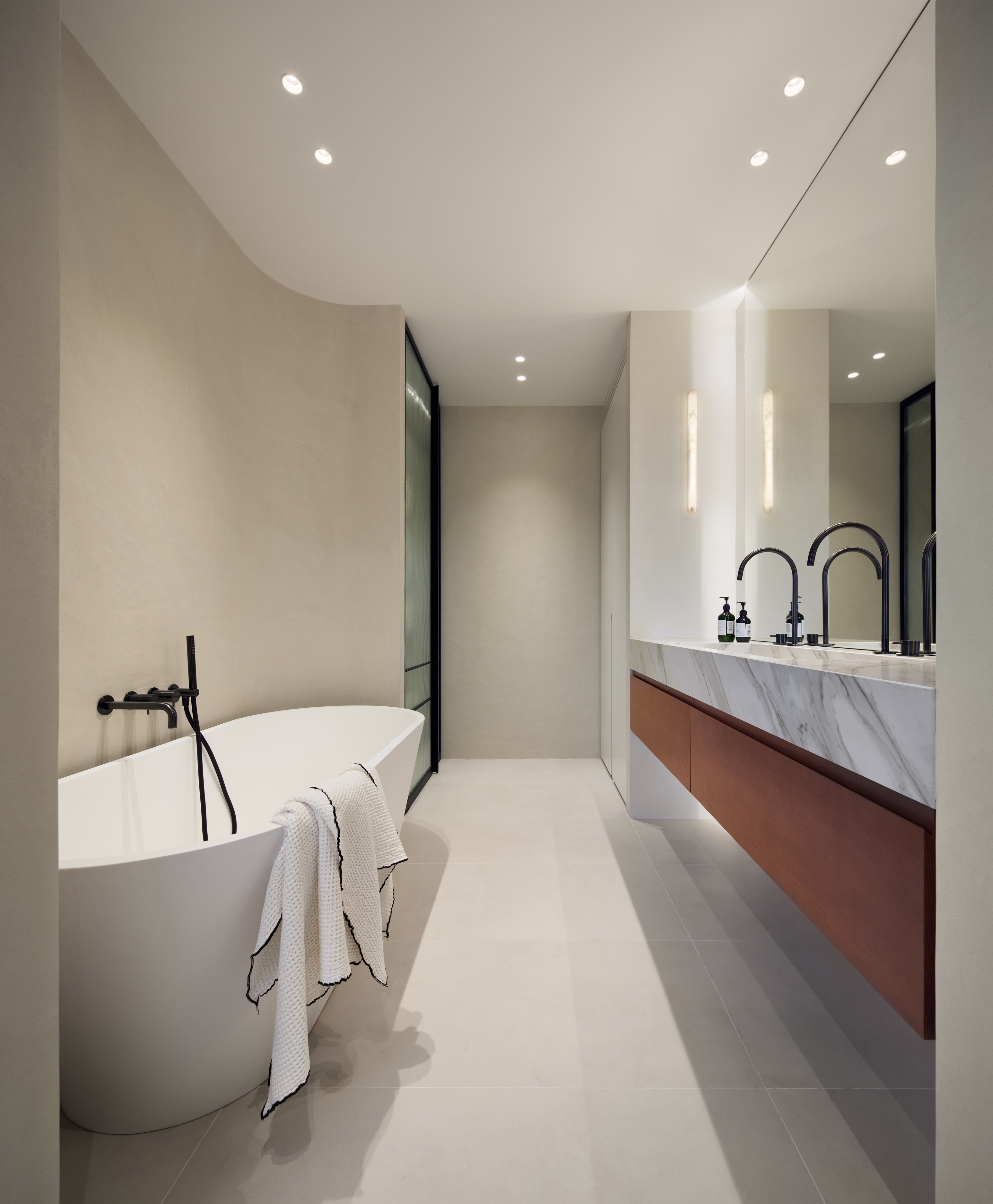 Pedralbes AV. Penthouse LUV Studio Master Bathroom 2 - LUV Studio - Architecture et design - Barcelone