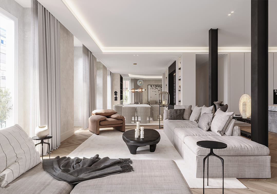 luv studio luxury architects madrid jorge juan apartment SLD 04 - LUV Studio - Architecture et design - Barcelone